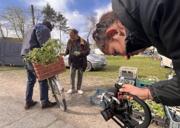 По време на снимките